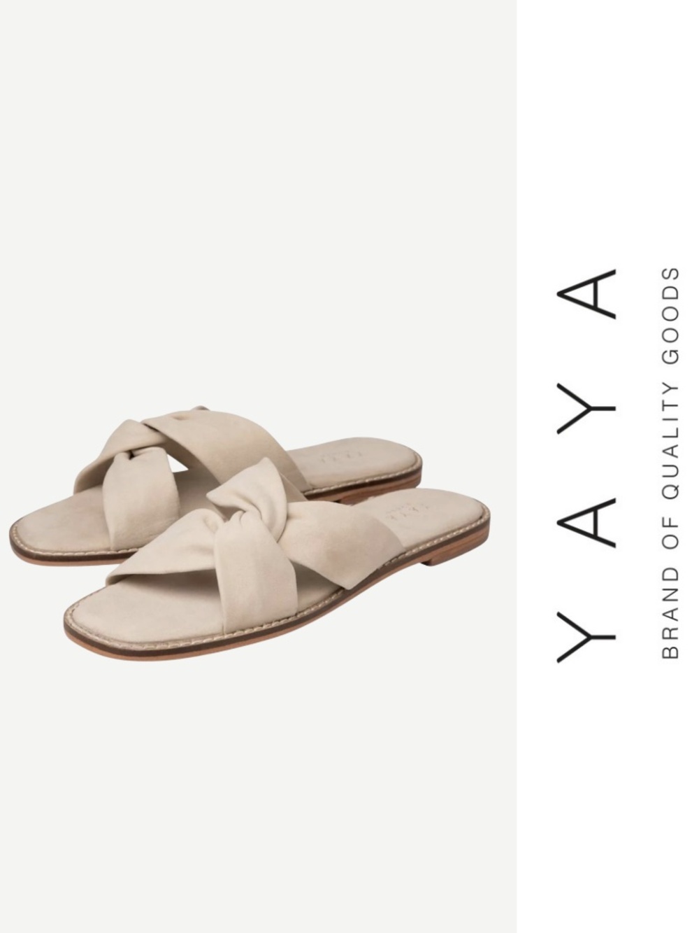 Yaya - Suede cross Sandal